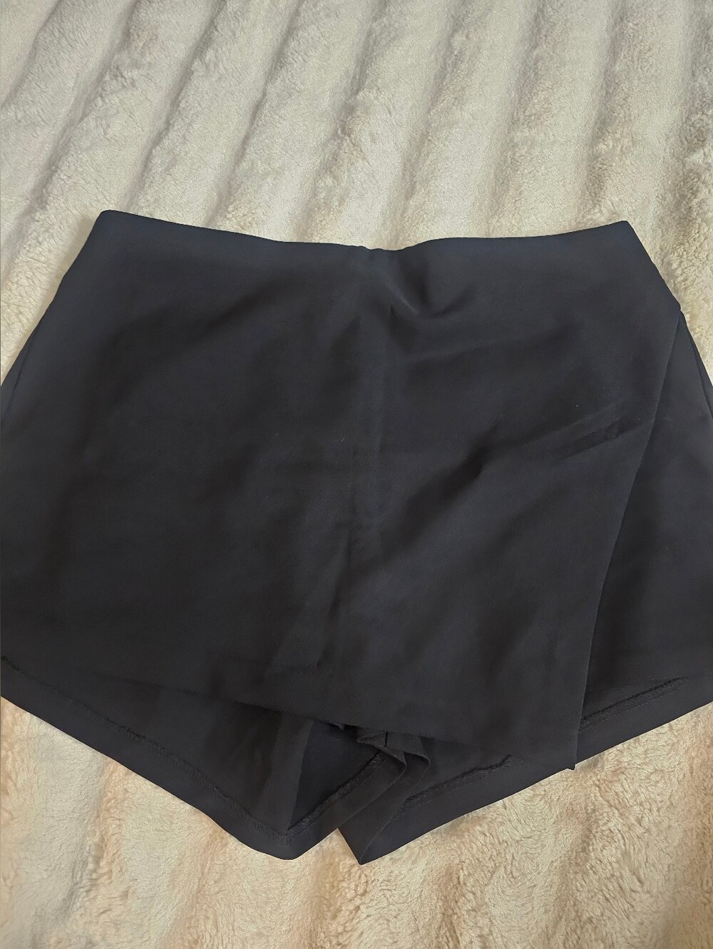 torrid Black Wrap-Front Skort Shorts